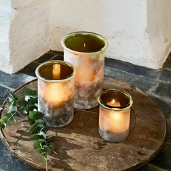 Lot de 3 photophores Iskira