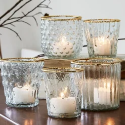 Lot de 5 photophores Jarnac