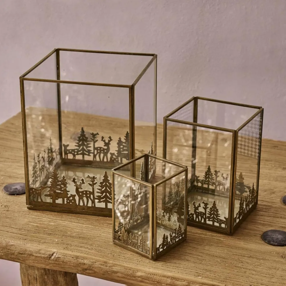 Lot de 3 photophores Solenda