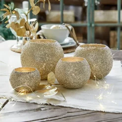 Lot de 4 photophores Tareena