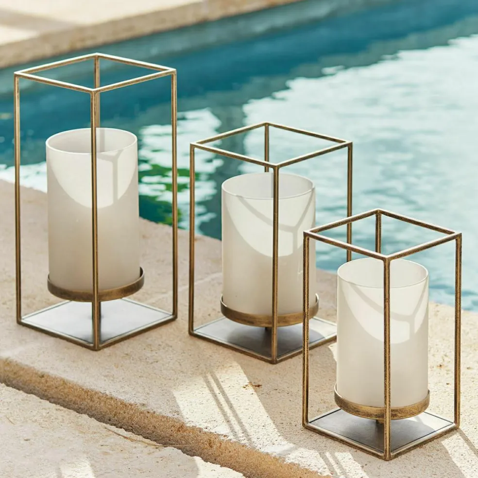 Lot de 3 photophores Vauxandre