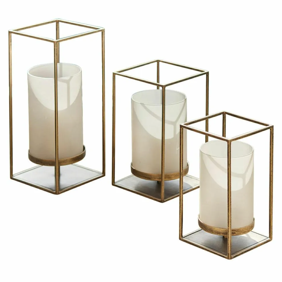 Lot de 3 photophores Vauxandre