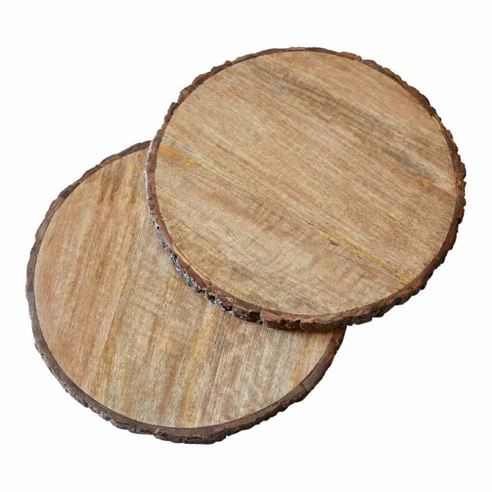 Lot de 2 planches en bois Danice