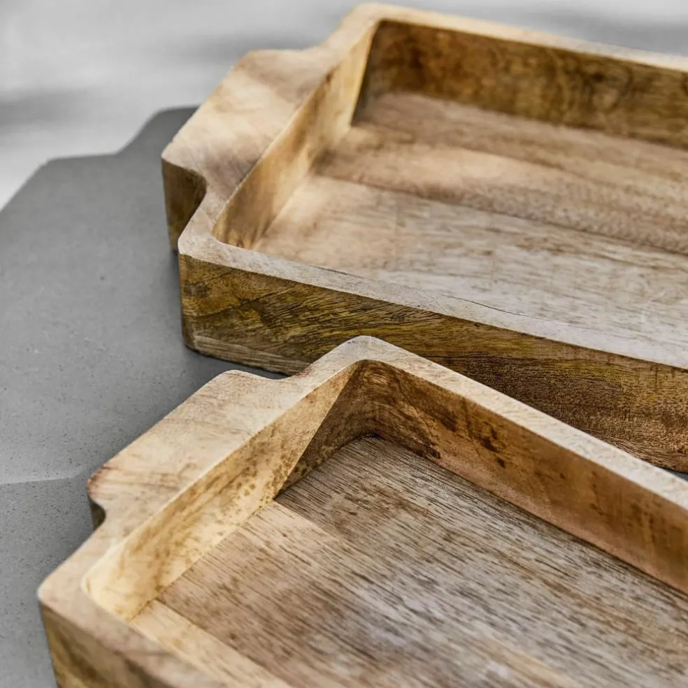 Lot de 2 plateaux Buer