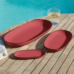 Lot de 3 plateaux de service Biarré