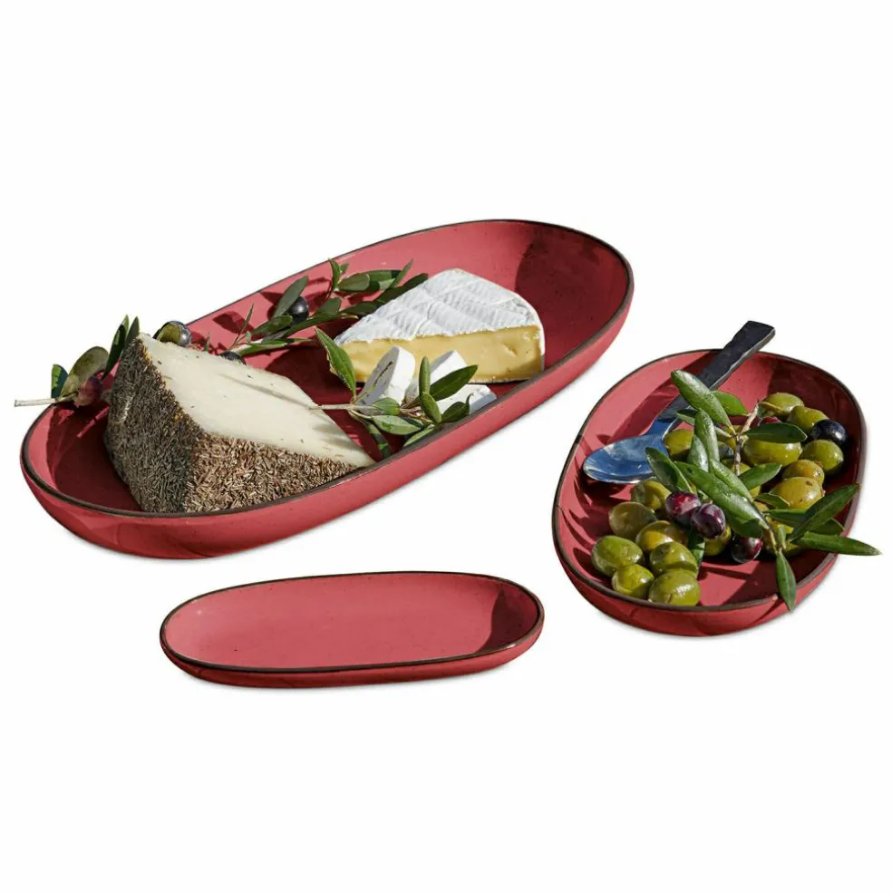 Lot de 3 plateaux de service Biarré