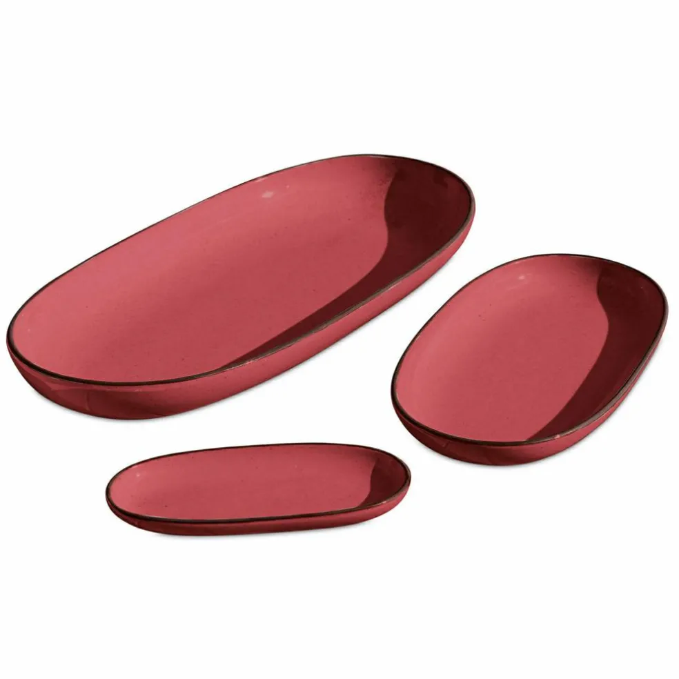 Lot de 3 plateaux de service Biarré