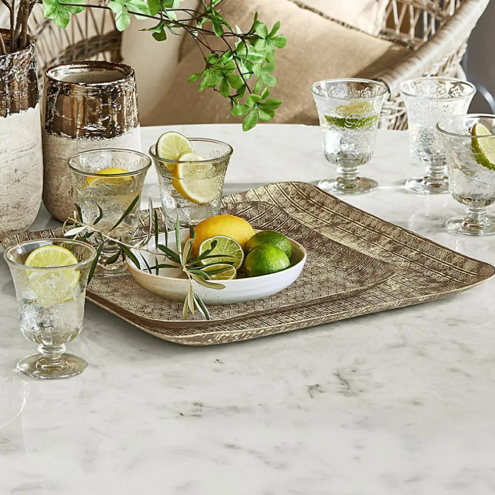 Lot de 2 plateaux Farouq