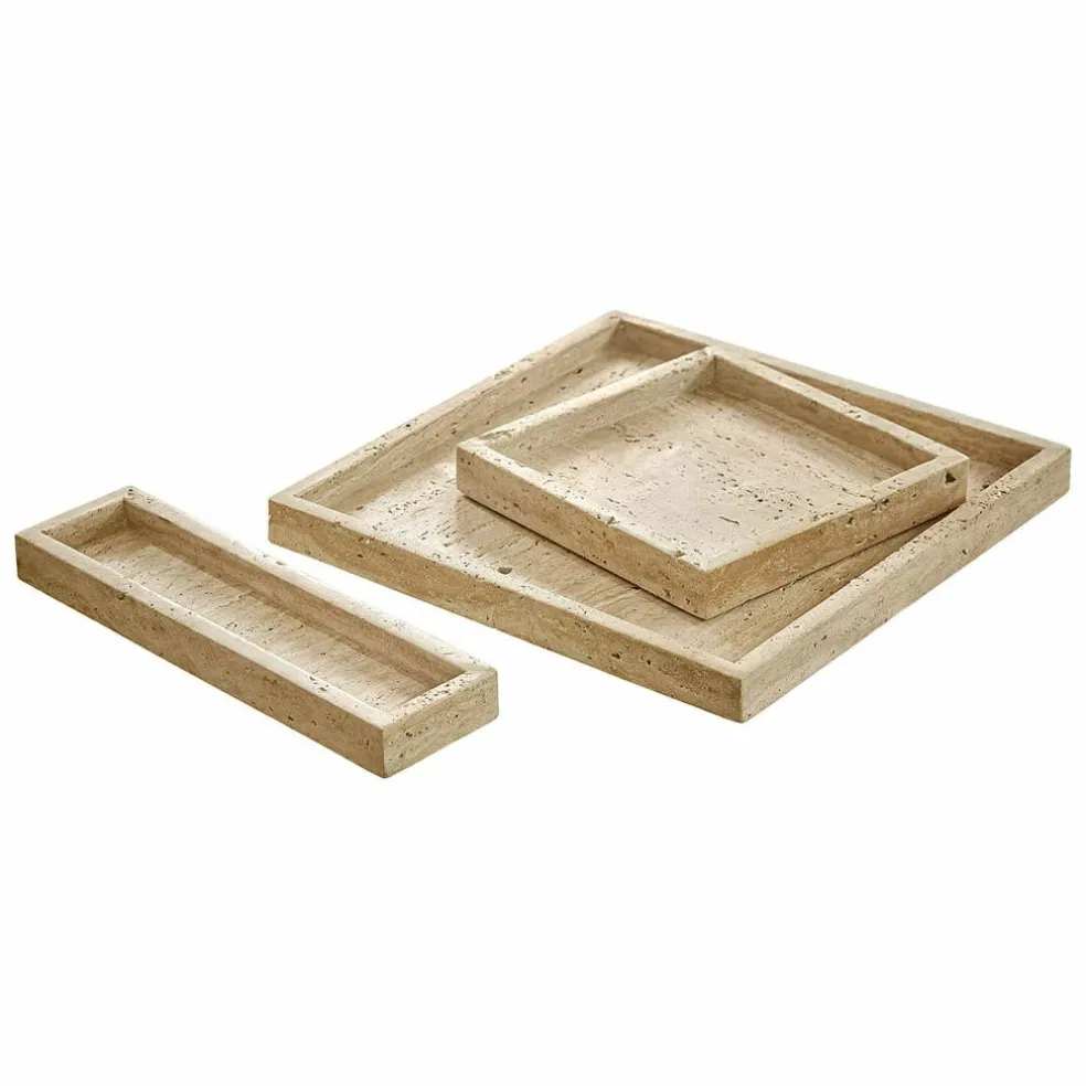 Lot de 3 plateaux Tavone