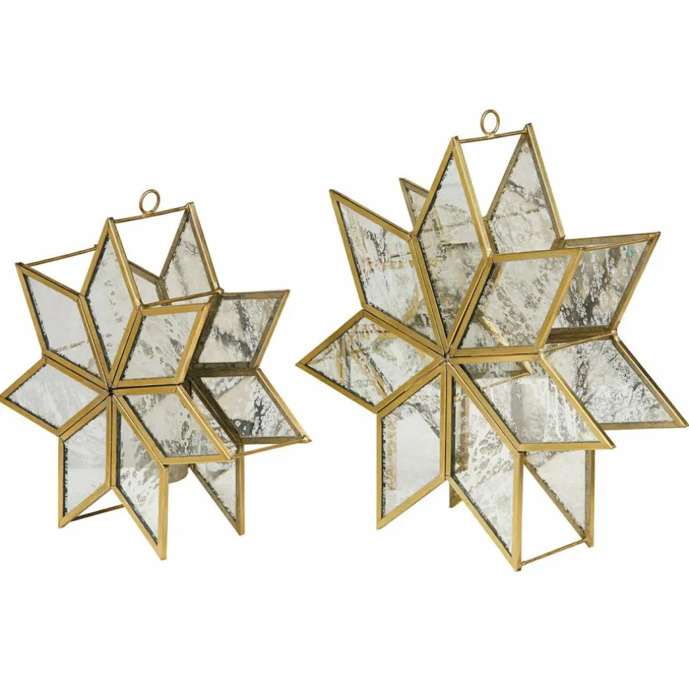 Lot de 2 porte-bougies Zaydan