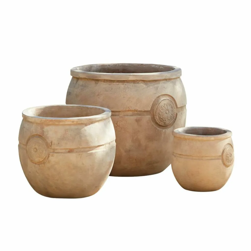Lot de 3 pots de fleurs Clorivon