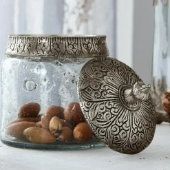 Lot de 2 pots en verre Laurnena