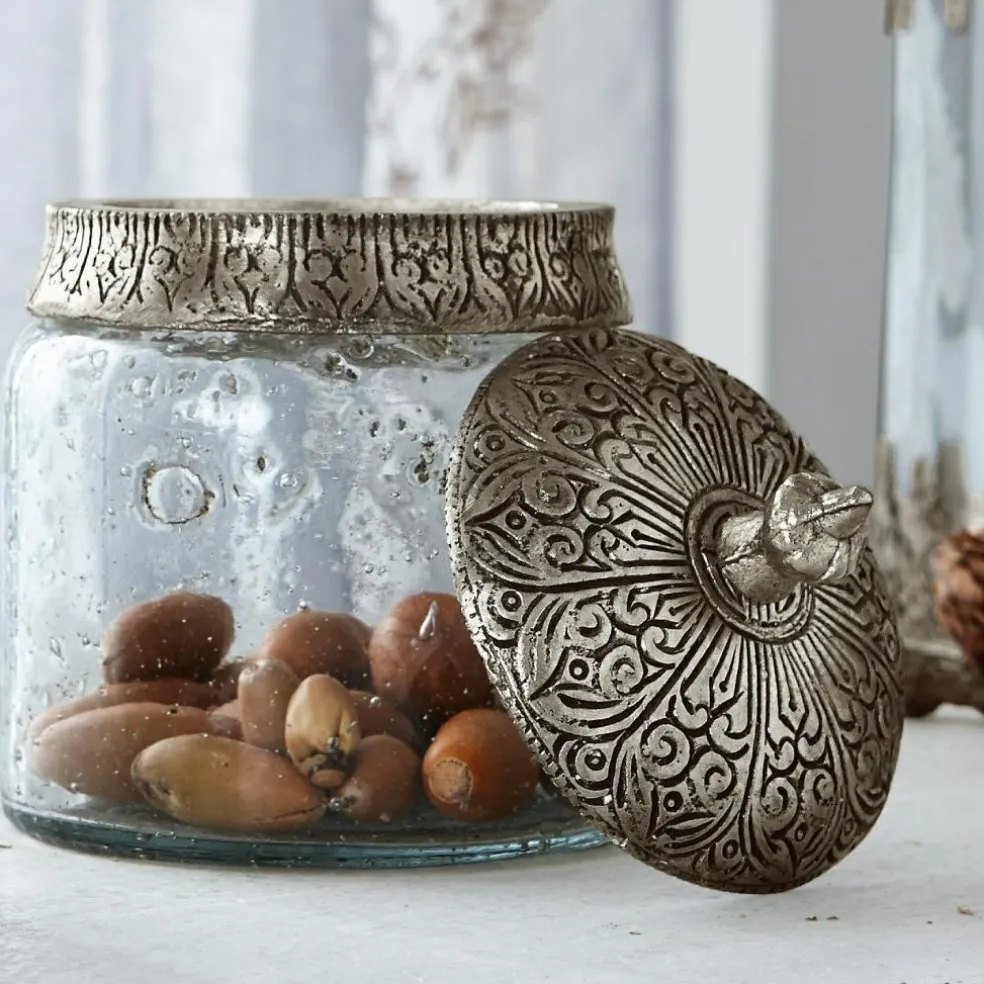 Lot de 2 pots en verre Laurnena