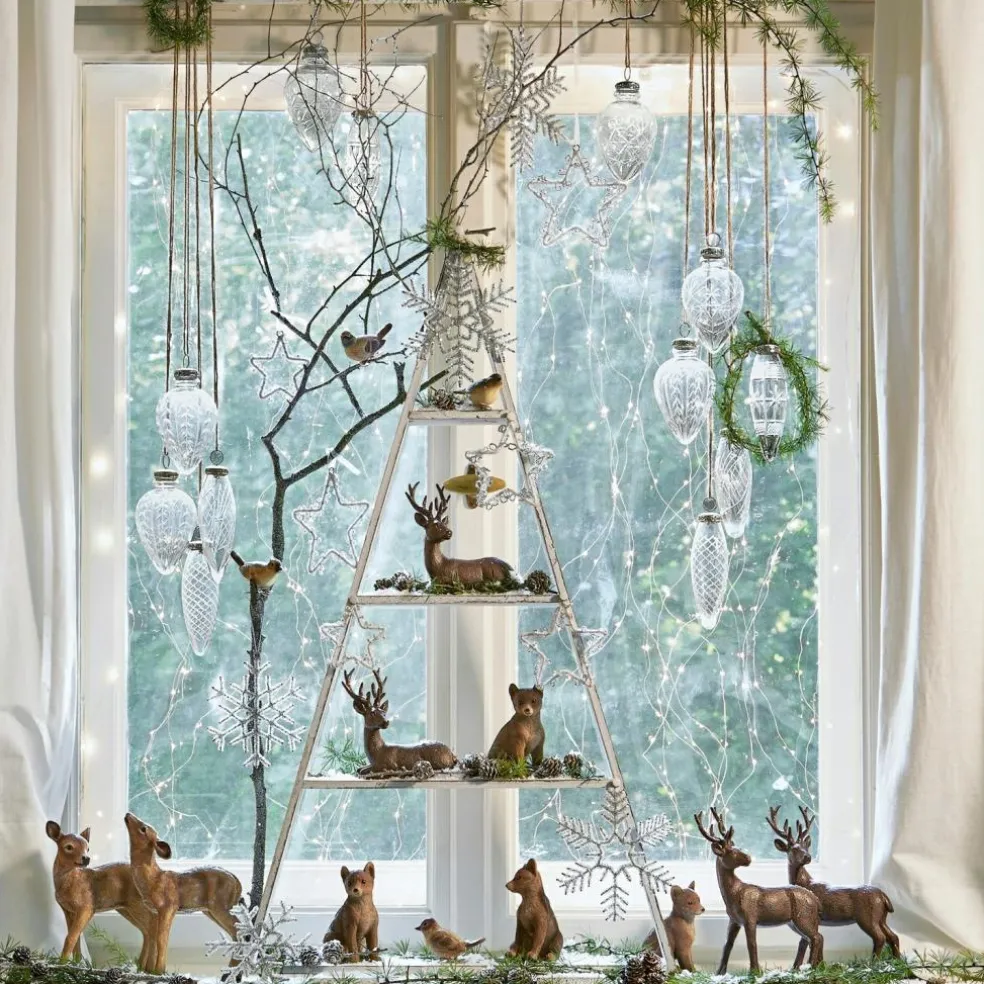 Lot de 4 renards décoratifs Survie