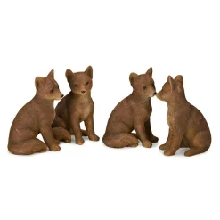 Lot de 4 renards décoratifs Survie