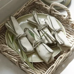 Lot de 4 ronds de serviettes Limche