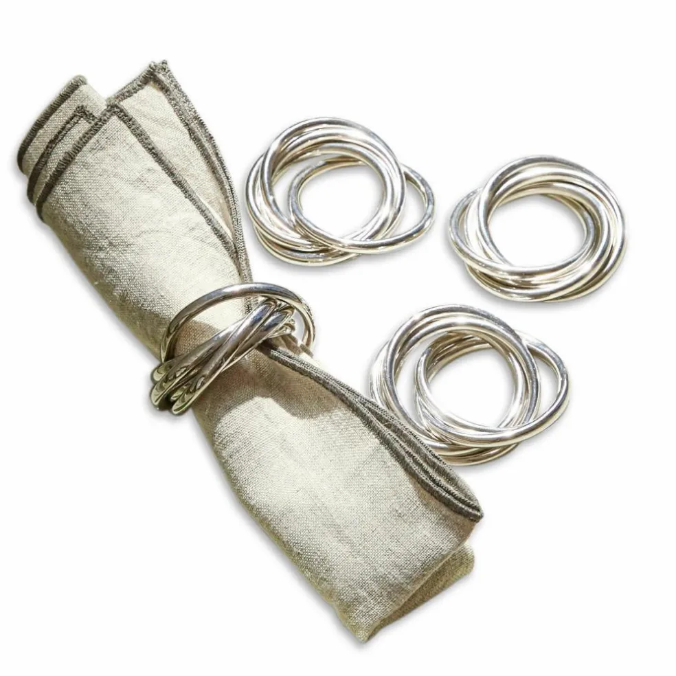 Lot de 4 ronds de serviettes Limche