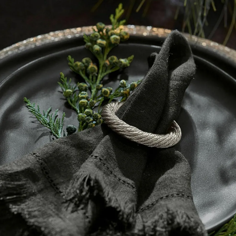 Lot de 4 ronds de serviettes Alea