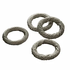 Lot de 4 ronds de serviettes Alea