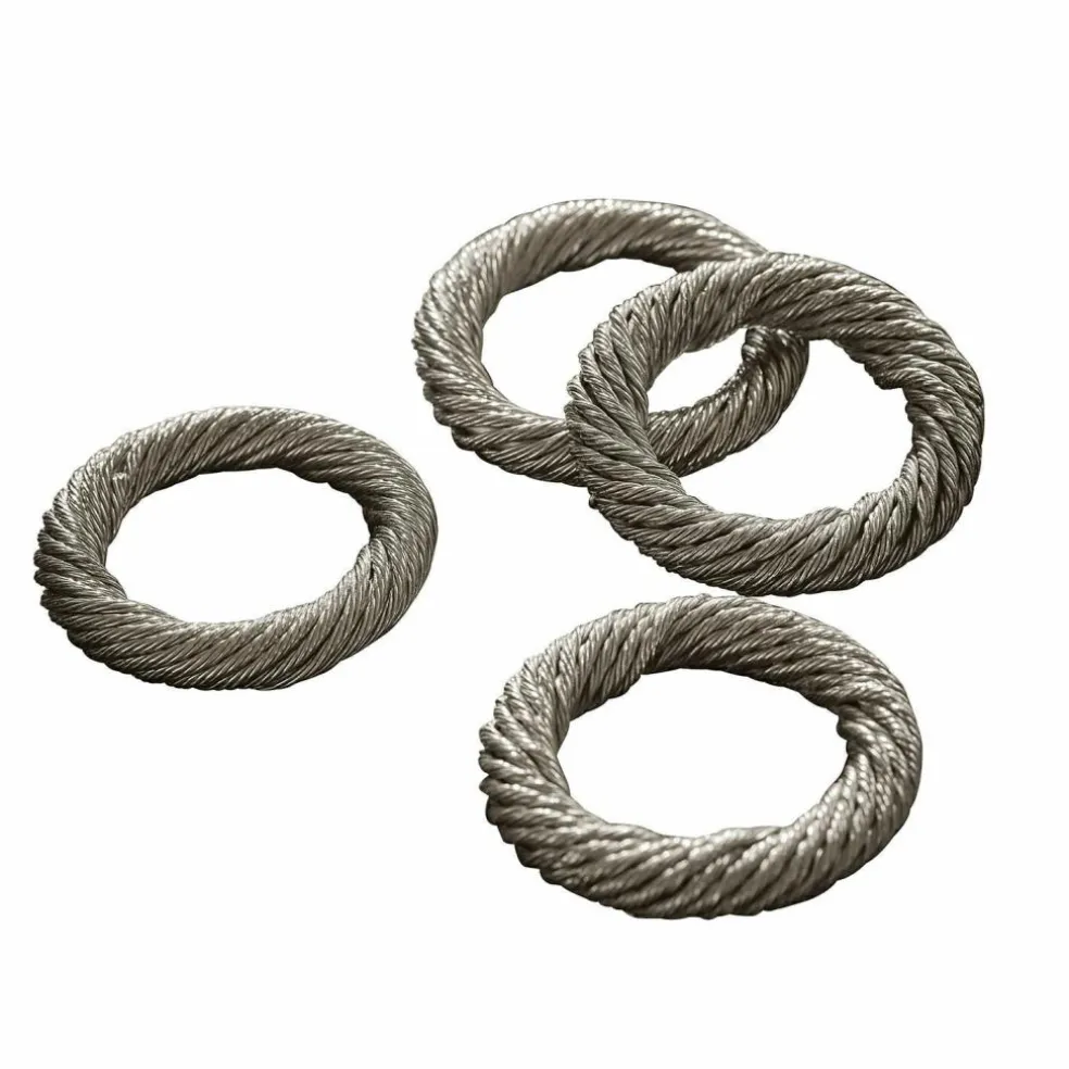 Lot de 4 ronds de serviettes Alea