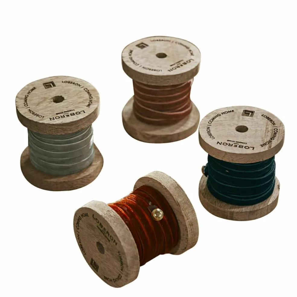 Lot de 4 rubans de velours Hilary