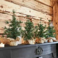 Lot de 4 sapins décoratifs Millies