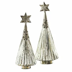Lot de 2 sapins de Noël décoratifs Lillemor