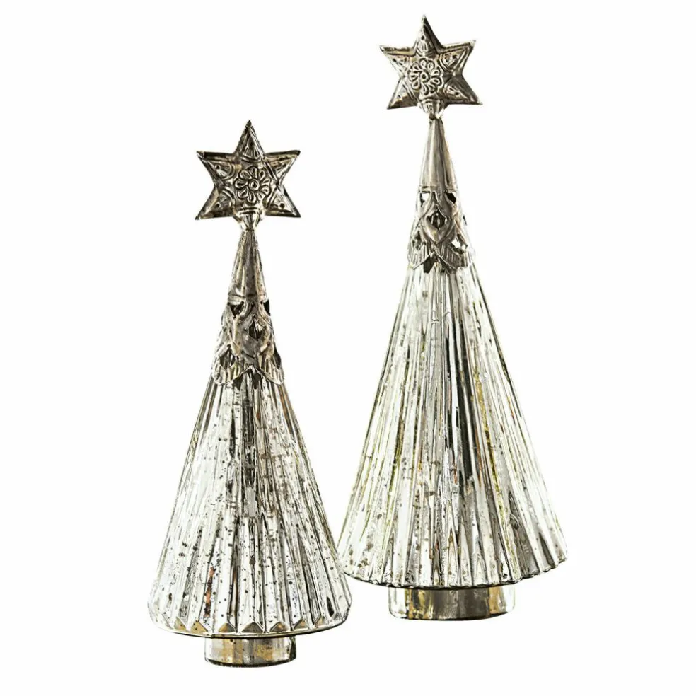 Lot de 2 sapins de Noël décoratifs Lillemor