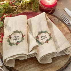 Lot de 2 serviettes de table Halofay