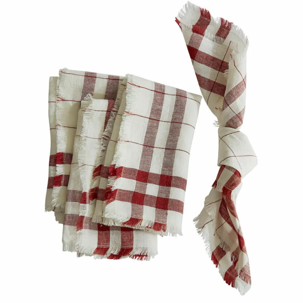 Lot de 4 serviettes de table Zarella