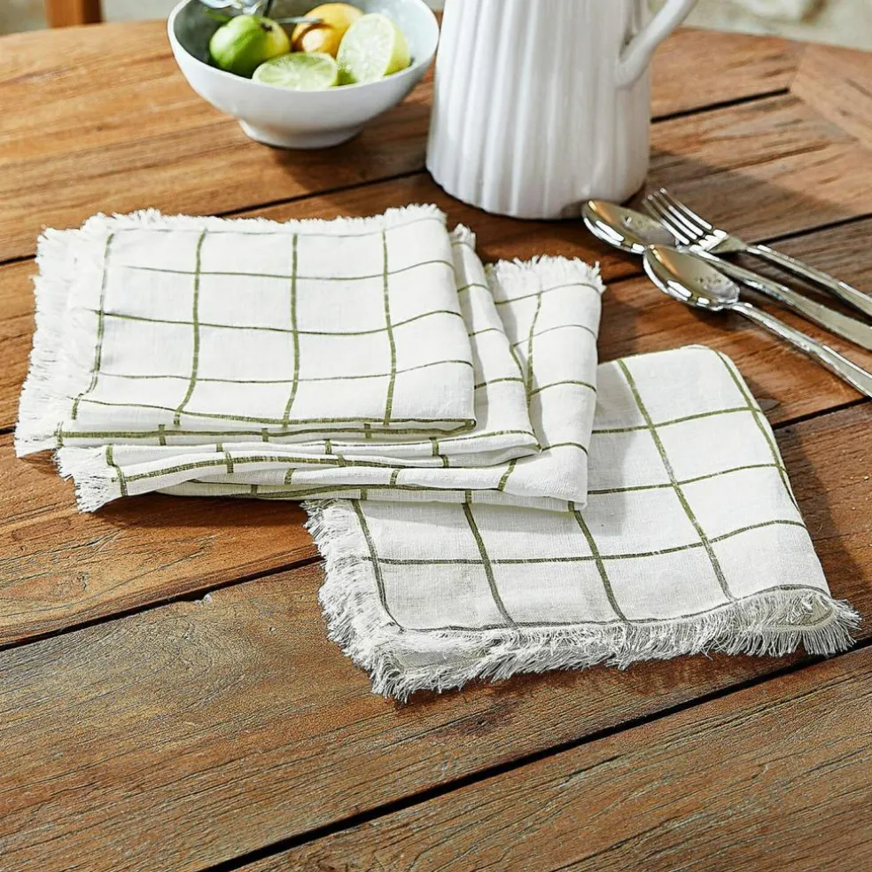 Lot de 4 serviettes de table Klivento
