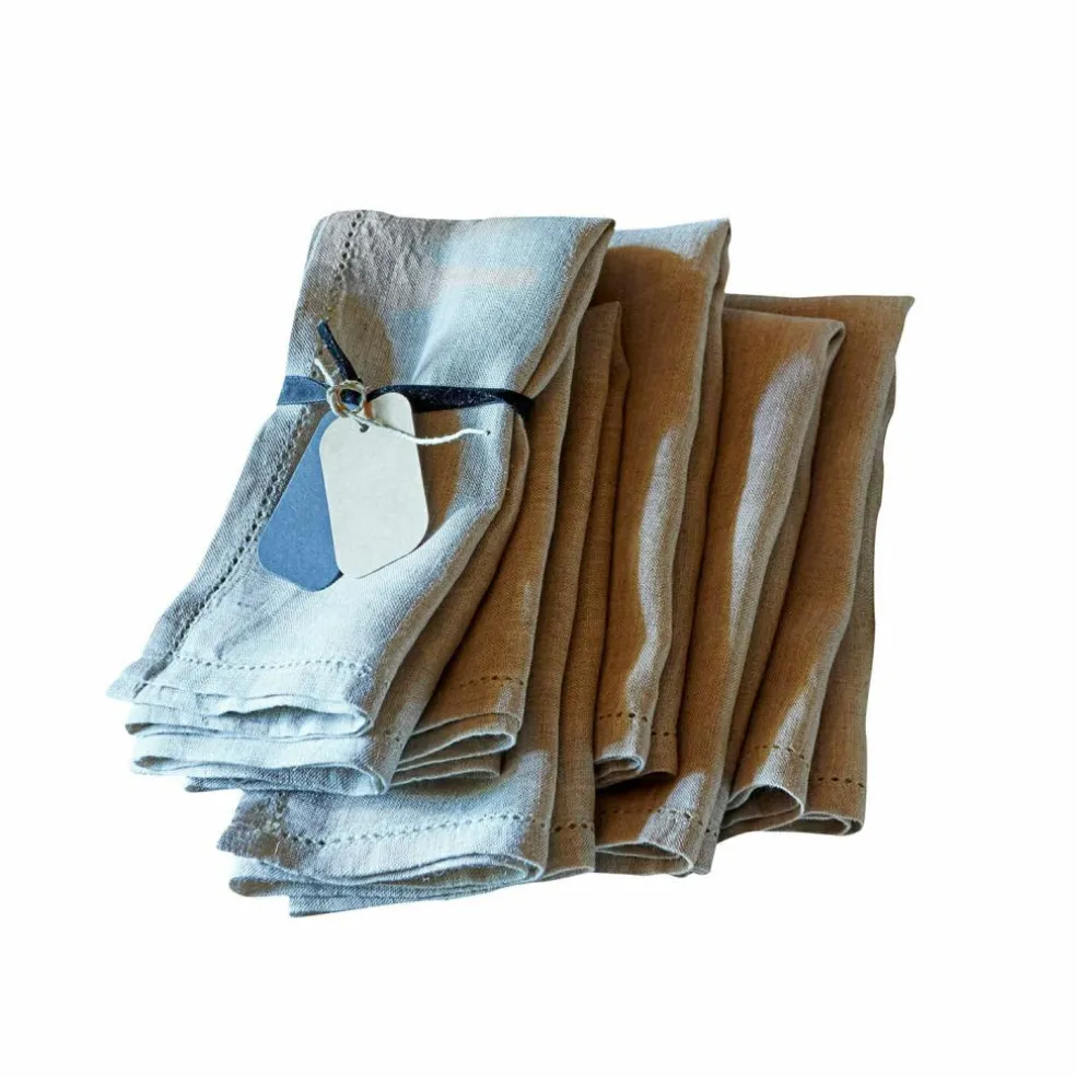 Lot de 6 serviettes de table Fibi