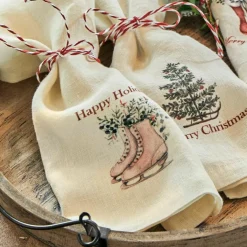 Lot de 4 serviettes Merry & Bright