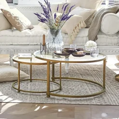 Lot de 2 tables basses Caraman