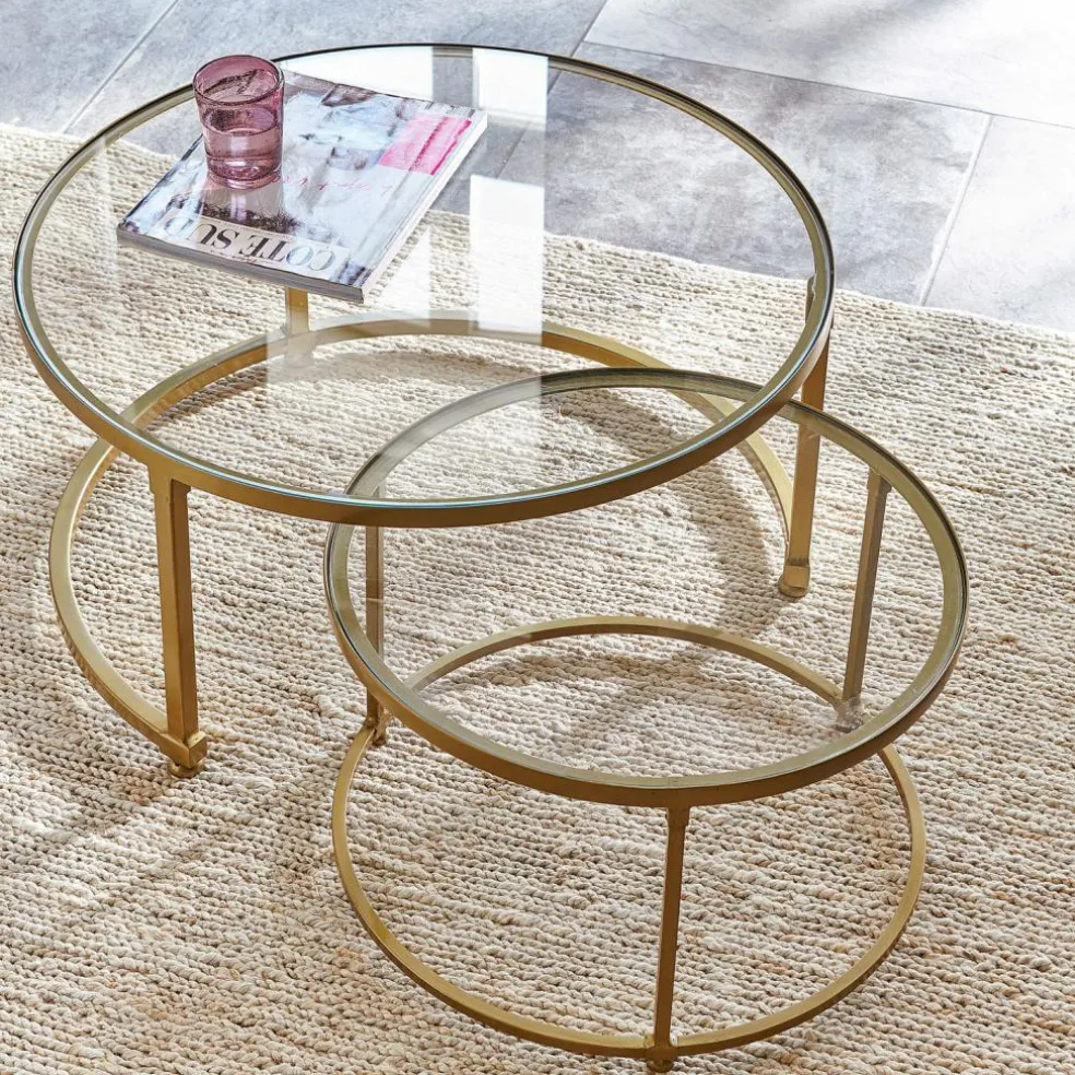 Lot de 2 tables basses Caraman