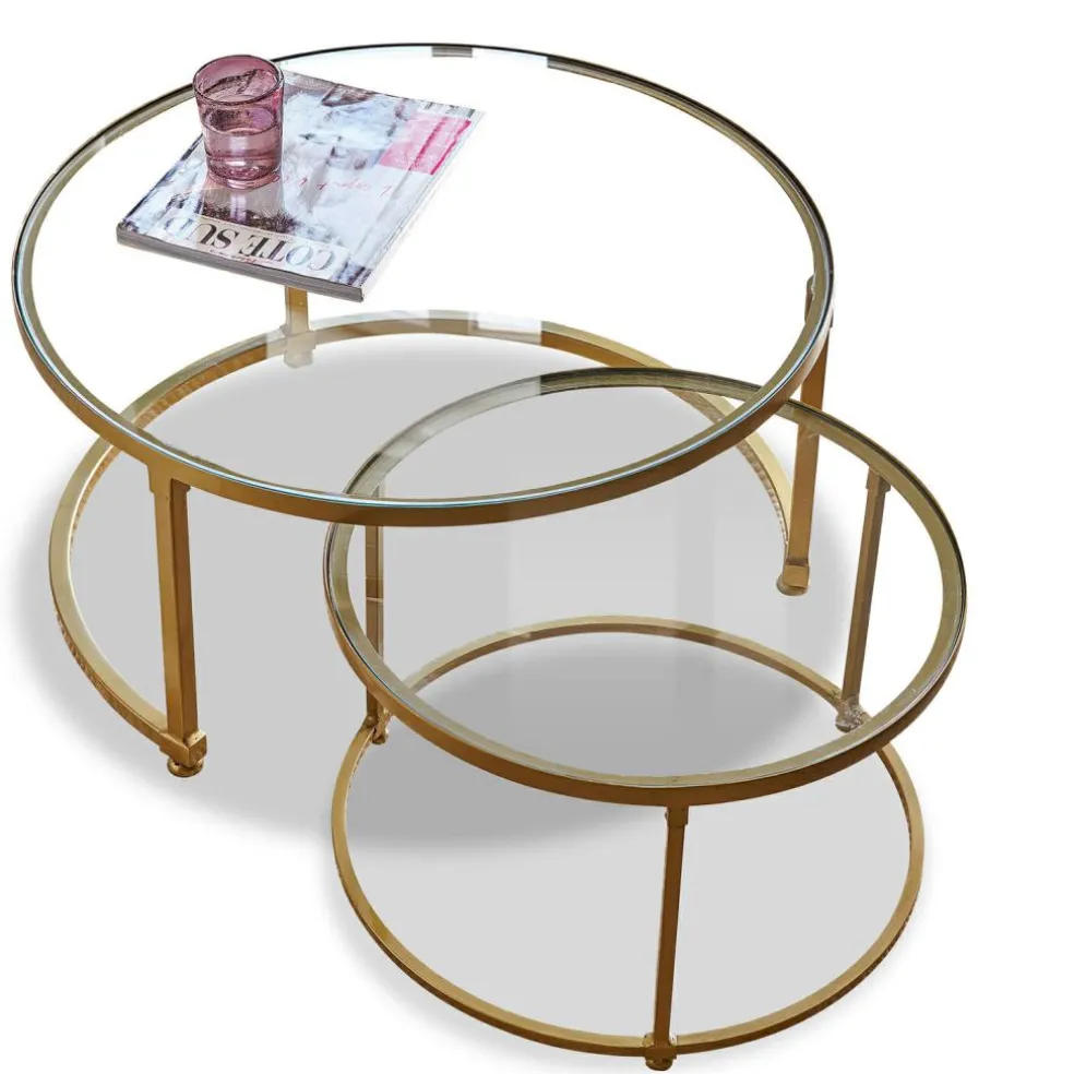 Lot de 2 tables basses Caraman