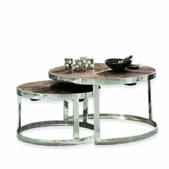 Lot de 2 tables basses Houghton