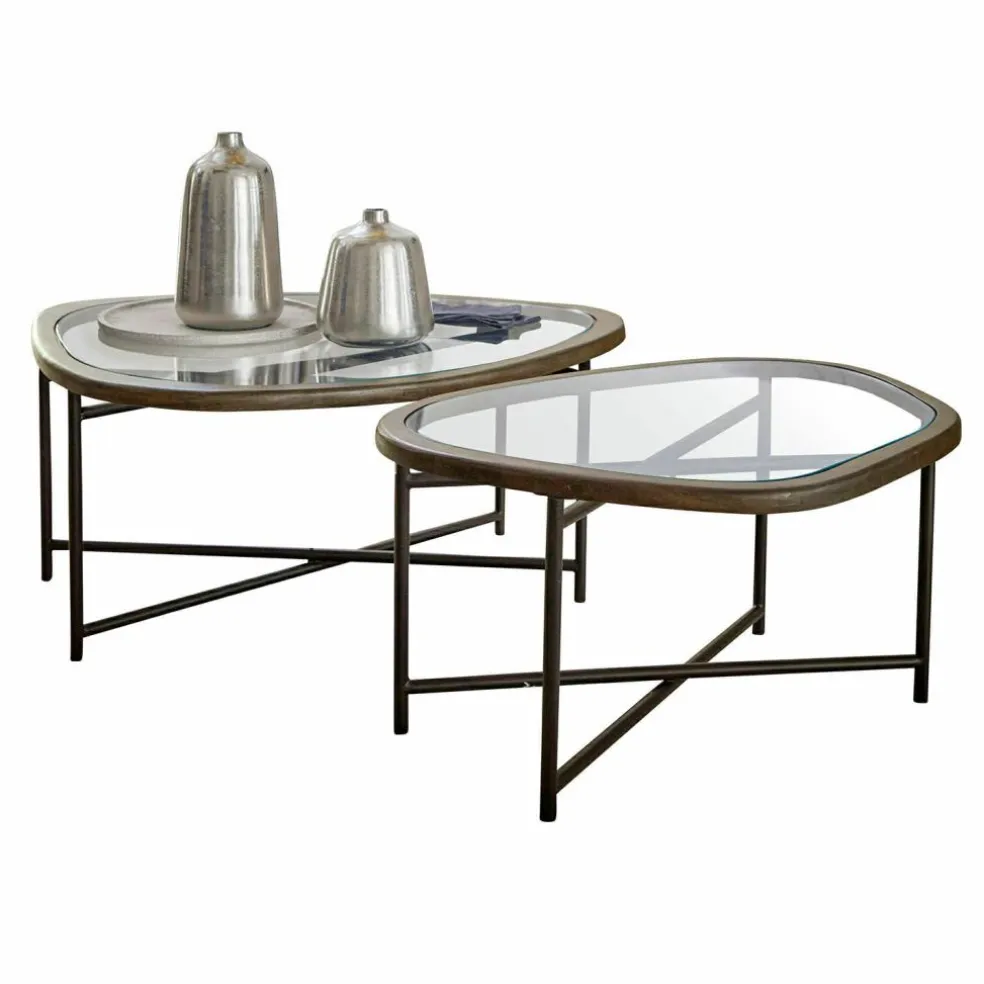 Lot de 2 tables basses Kembria