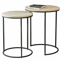 Lot de 2 tables d’appoint Émorieux
