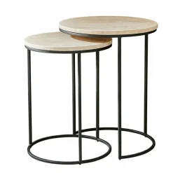Lot de 2 tables d’appoint Émorieux