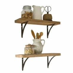 Lot de 2 étagères murales Thalindria