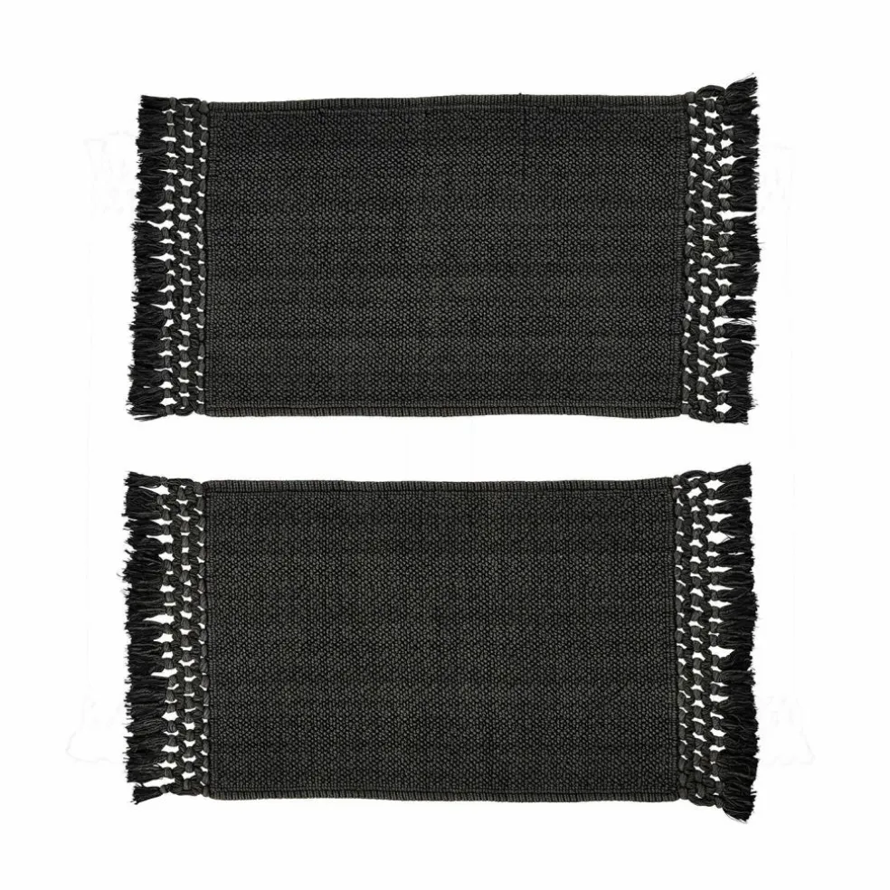 Lot de 2 tapis de bain Faelwyn