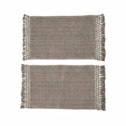 Lot de 2 tapis de bain Faelwyn