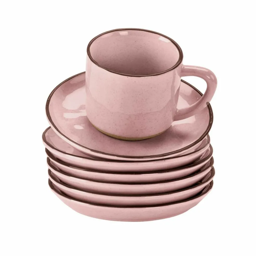 Lot de 6 tasses et soucoupes Biarré
