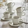 Lot de 6 tasses et soucoupes Norrvik