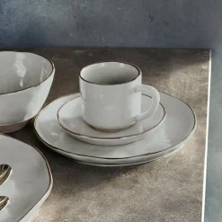 Lot de 6 tasses et soucoupes Biarré