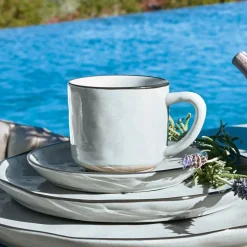 Lot de 6 tasses et soucoupes Biarré