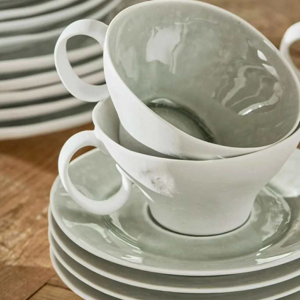 Lot de 6 tasses et soucoupes Braganza