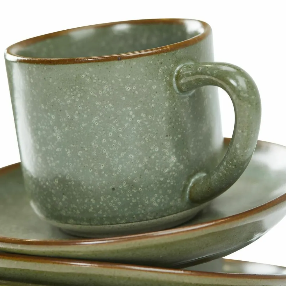 Lot de 6 tasses et soucoupes Biarré