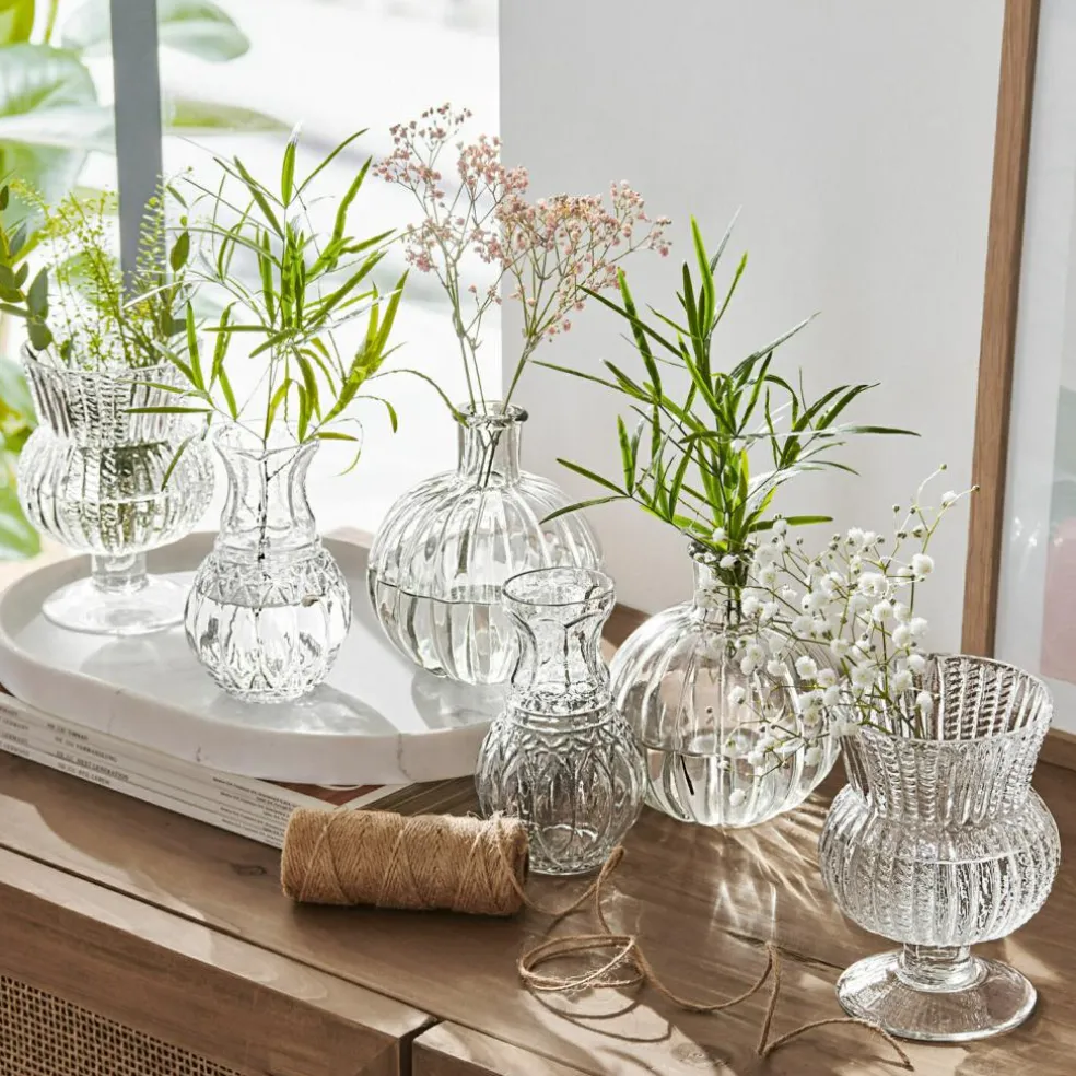 Lot de 6 vases Amber